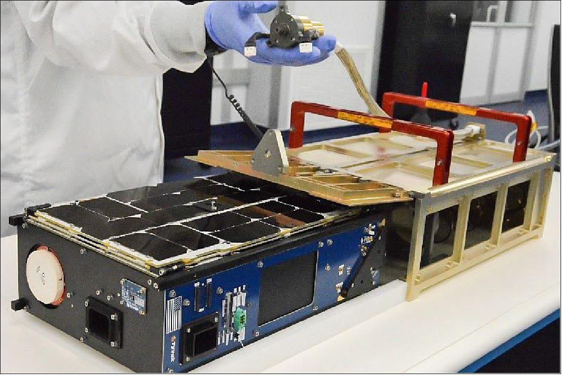 Figure 1: File photo of a Tyvak-built 6U CubeSat being placed into its launch dispenser (image credit: Tyvak)