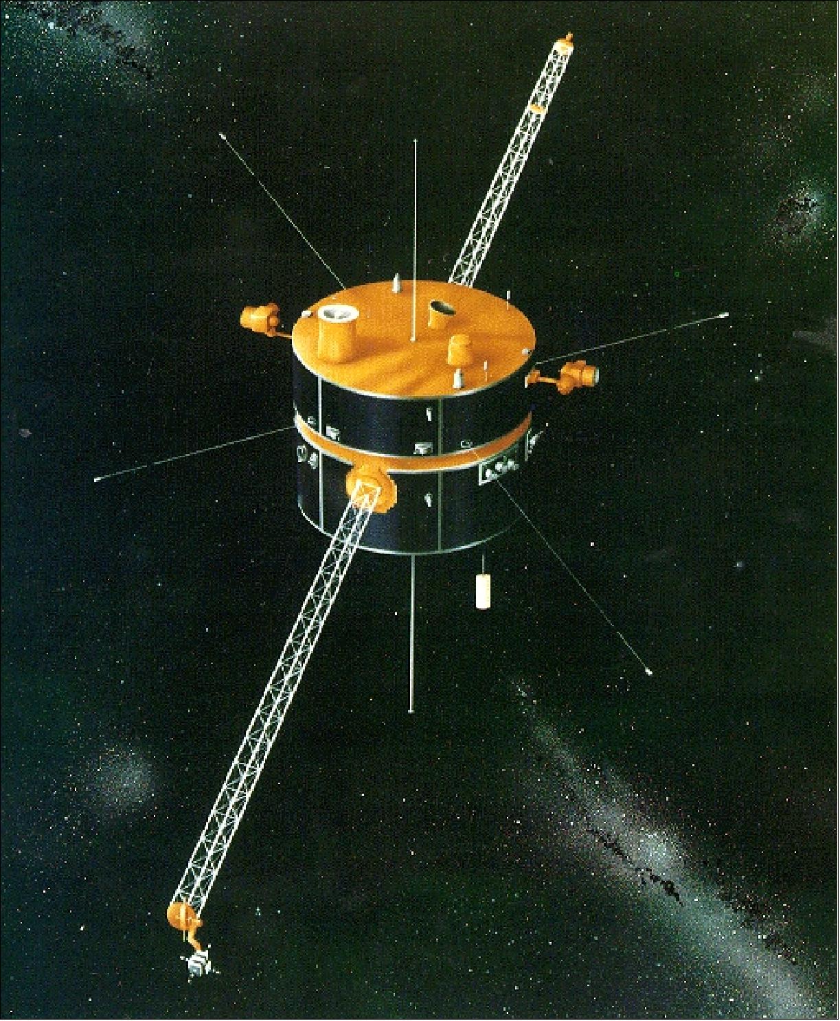 Figure 1: Artist's illustration of the WIND spacecraft (image credit: NASA)